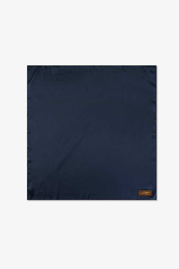 Classic Bandana Blue Satin