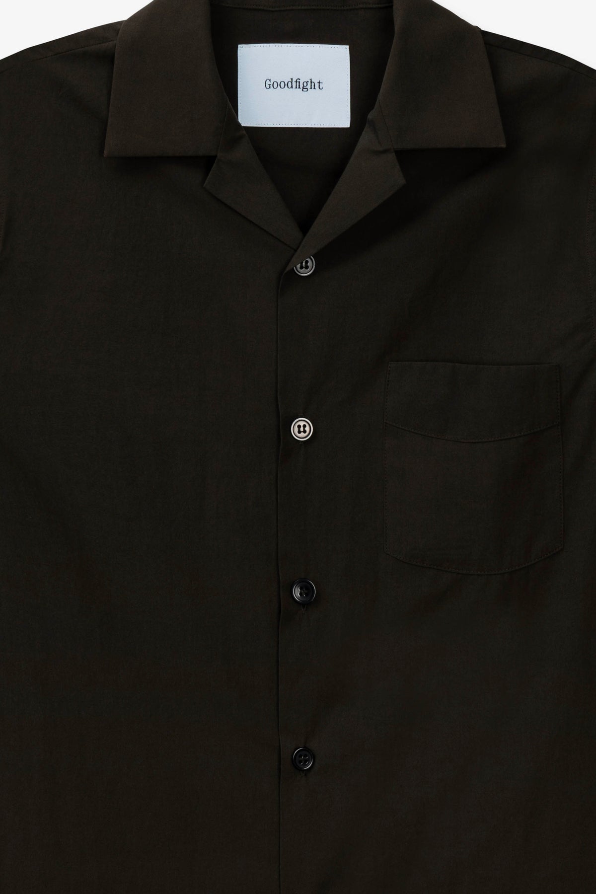 Goodfight Robinson Camp Collar Shirt Brown