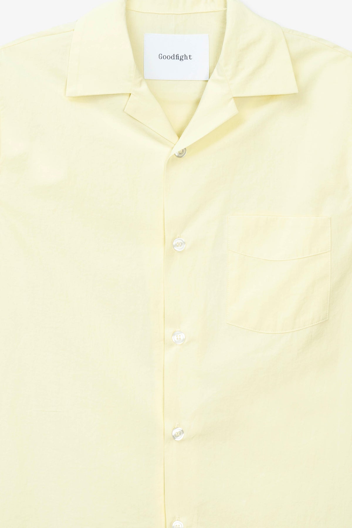 Goodfight Robinson Camp Collar Shirt Yellow