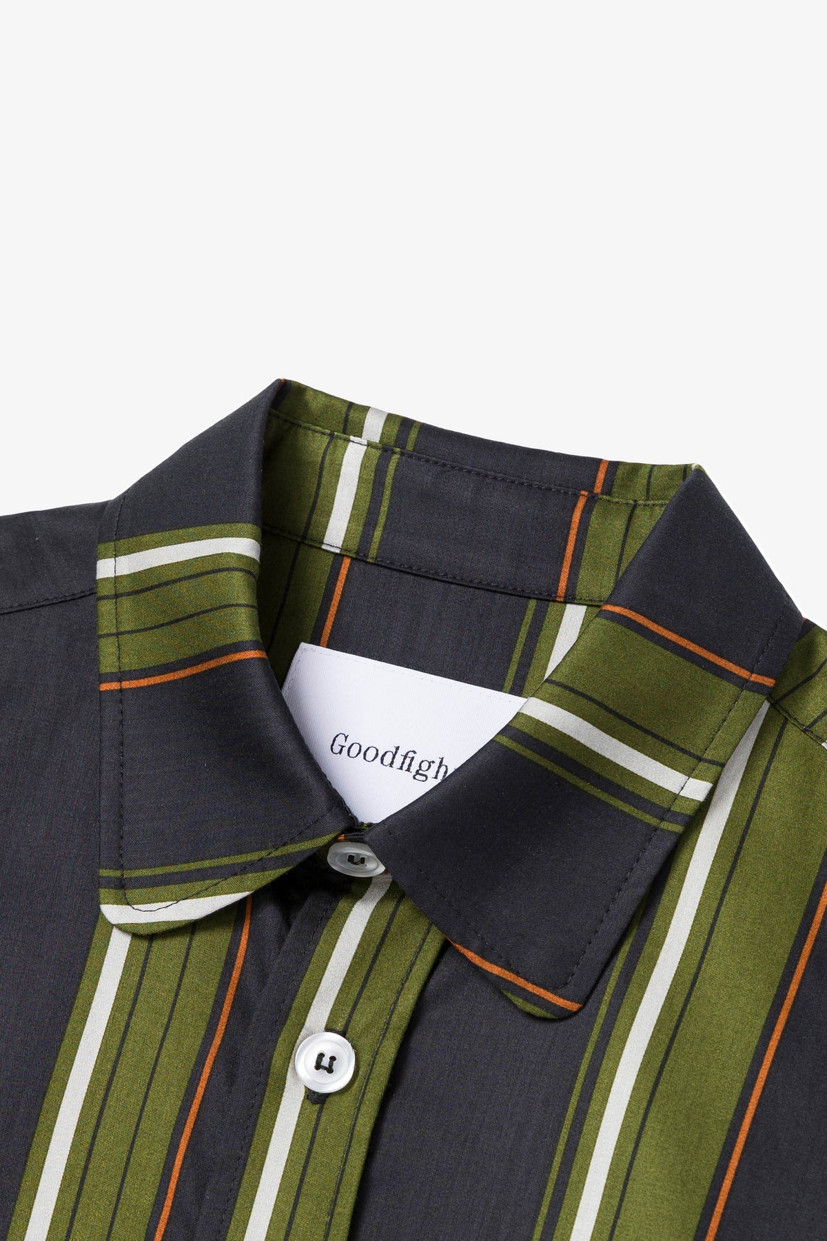 Goodfight x A&P Sleep Armor Pajama Shirt Green Stripe