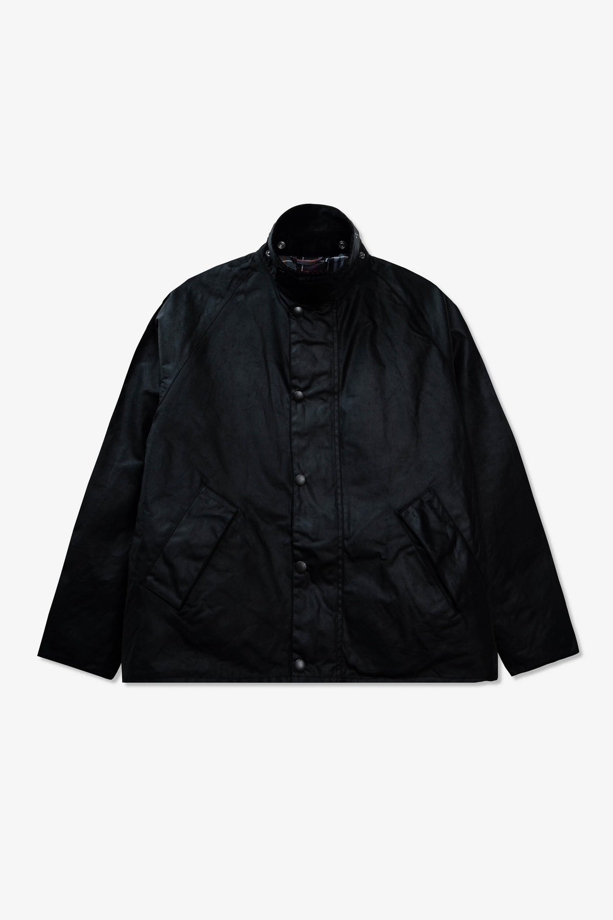 Goodfight for Barbour OS Transport Wax Jacket Black