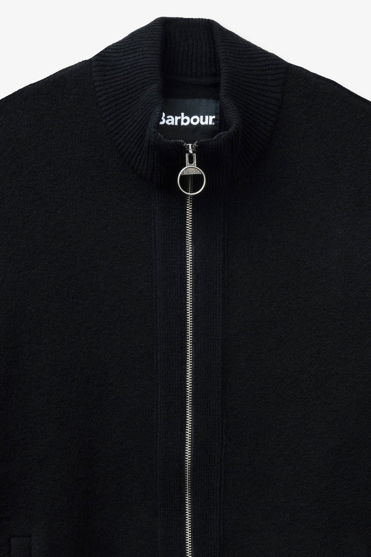 Goodfight for Barbour Milburn Zip-Up Jumper Black