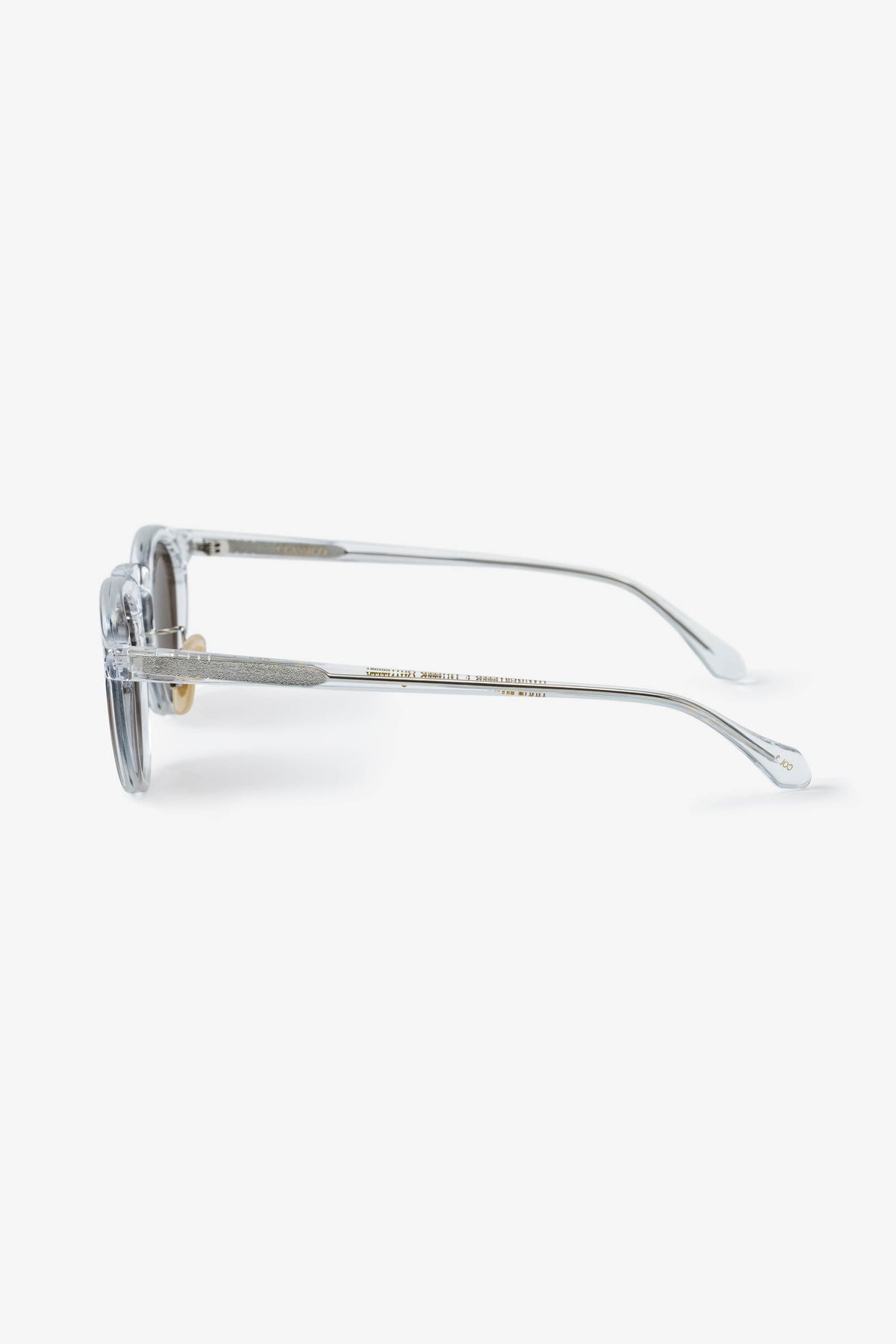 CLASSICO C50-1 Boston Round Frame Sunglasses Clear