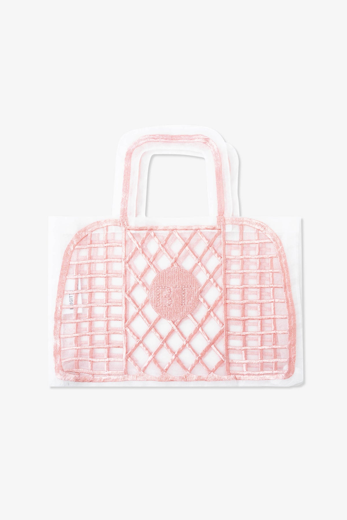 Brigitte Tanaka Plastic Pink Small Organza Bag
