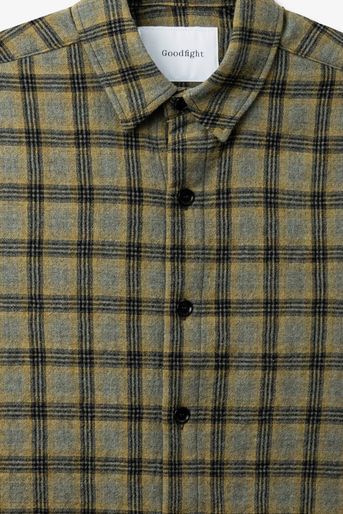 Goodfight City Shirt Knit Wool Yellow Charcoal