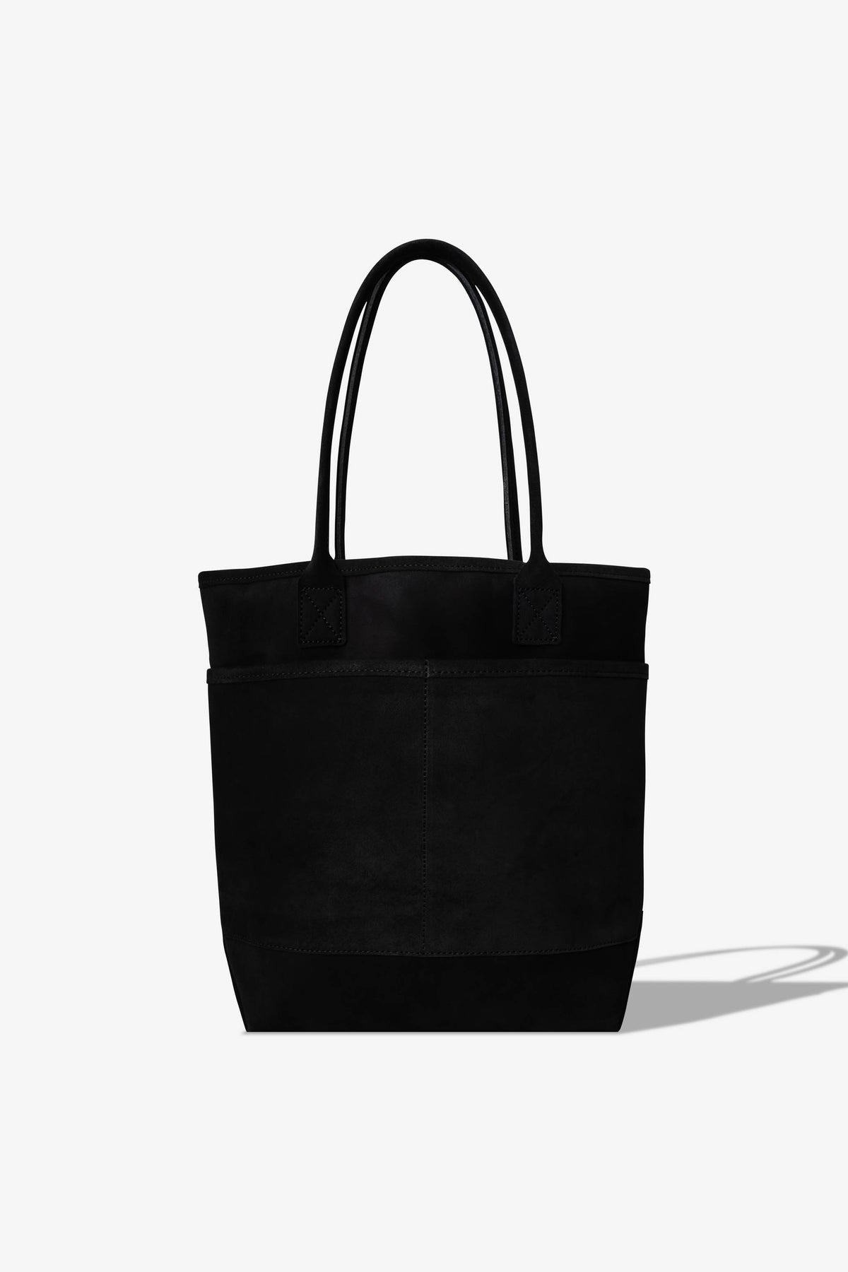 Good Tote Suede Leather Black