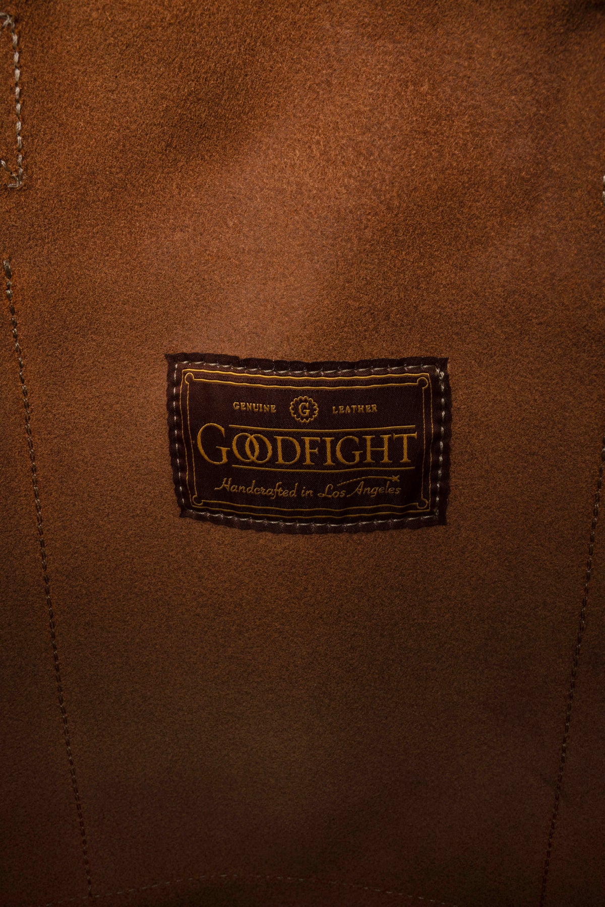 Good Tote Suede Leather Brown