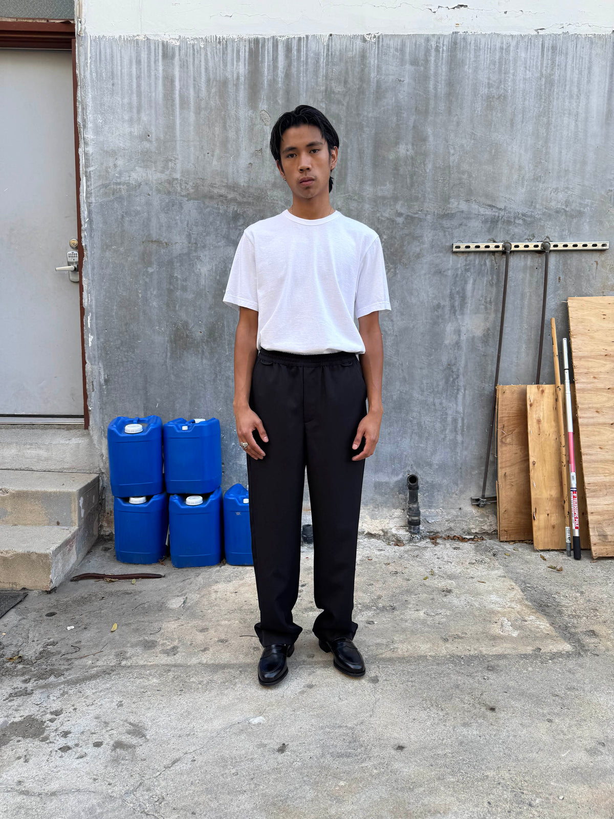 Goodfight Easy Street Elastic Waist Trouser Black