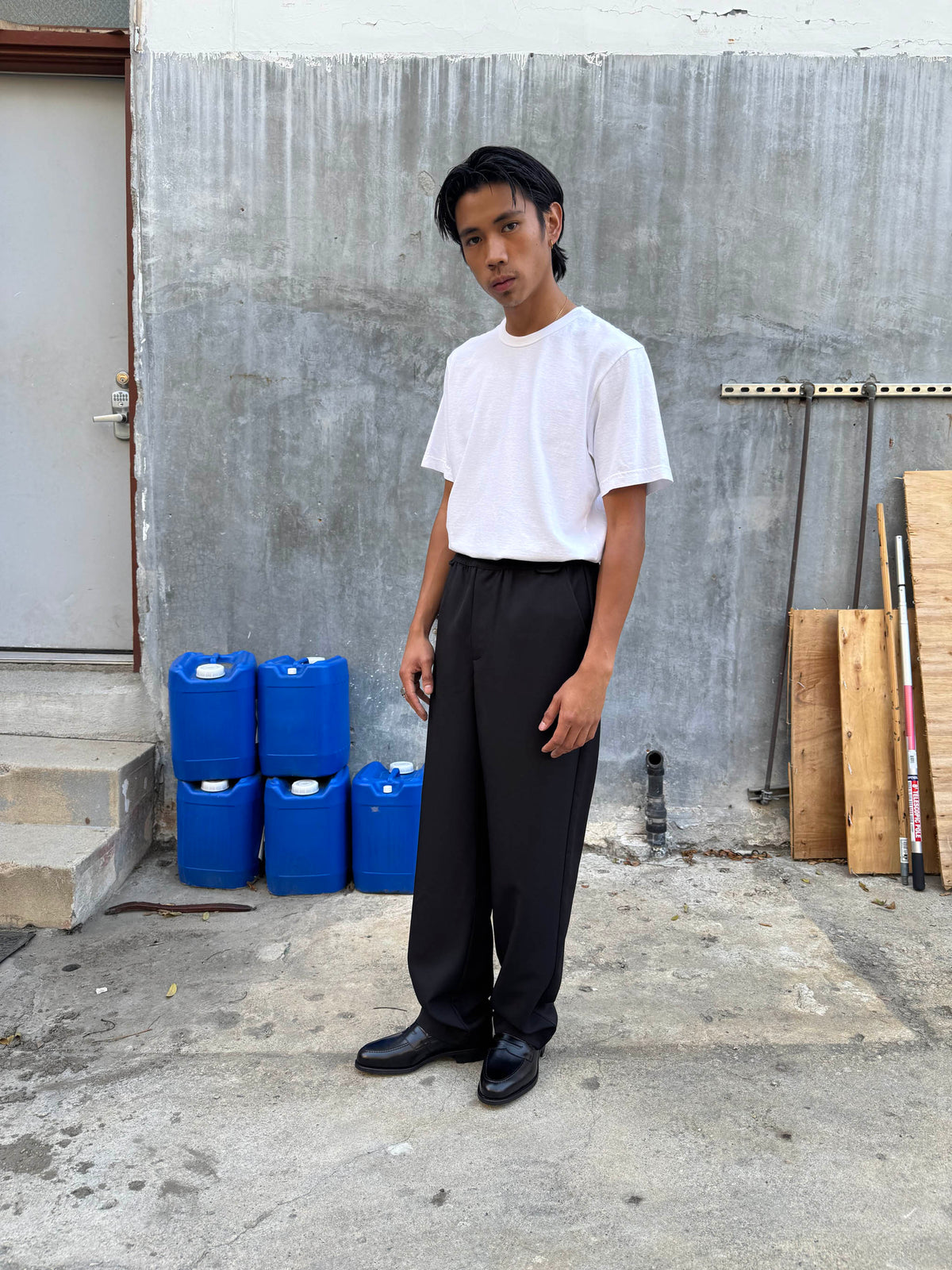 Goodfight Easy Street Elastic Waist Trouser Black