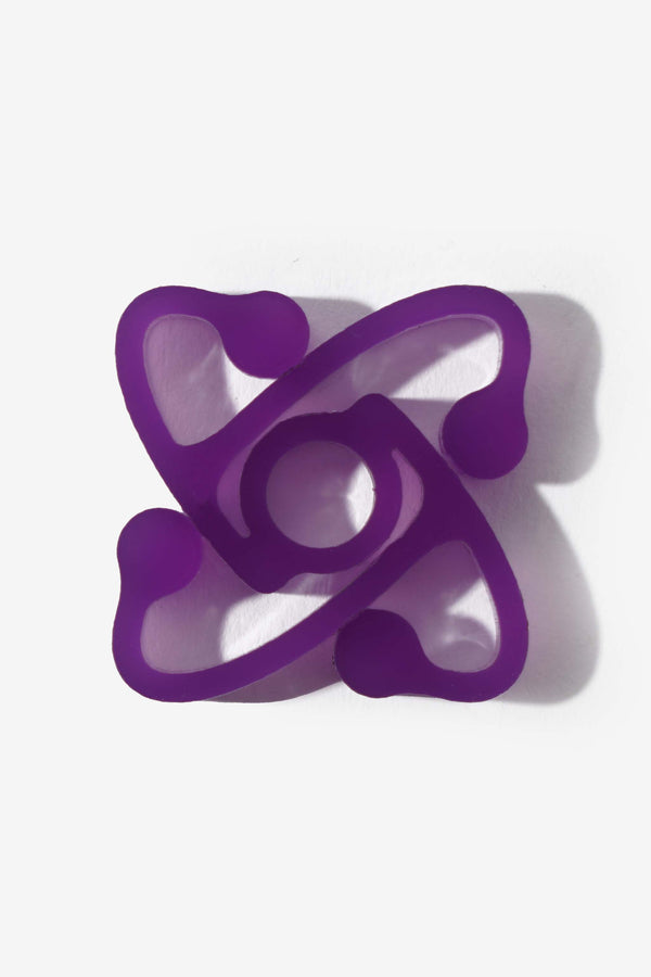Atom Logo 45 Record Adapter Purple